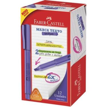 Imagem de Caneta Marca Texto Grifpen Roxa CX.C/12 - FABER-CASTELL