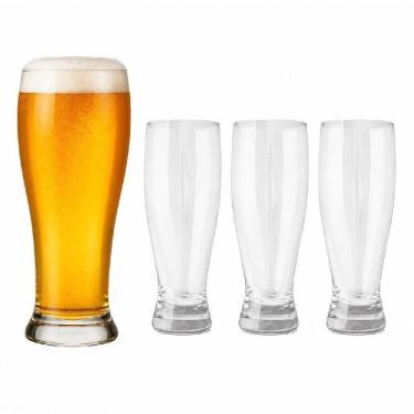 Imagem de Kit 3 Copos Tulipa de Vidro 350ML para Chopp Cerveja Transparente Yeet