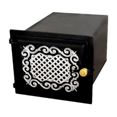 Imagem de Forno Fogão a Lenha 101-BS Alumínio Fundido Mesa Esmaltada 50x35x30cm Brassol