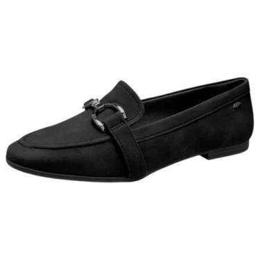 Imagem de Sapato Mocassim Feminino Detalhe Metalizado Conforto Dakota, Preto, 36