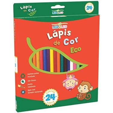 Imagem de Lapis De Cor Sextavado Leo E Leo Eco 24 Cores - LEONORA
