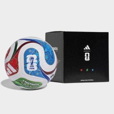 Imagem de Bola Campo Adidas Trionda Copa do Mundo 2026 League Box, Branco, Único