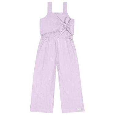 Imagem de Macacão Pantalona Infantil Cinti 12086, 8, Lilás