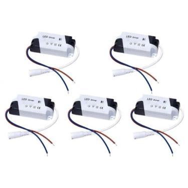 Imagem de Kit C/5 - Driver Reator Fonte para Led Com Conector 8-25W... - ASANTOS