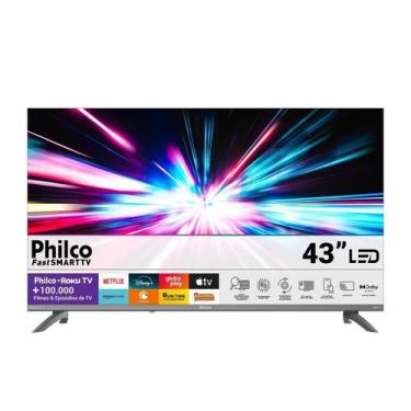 Imagem de Smart TV 43 polegadas Philco Roku TV HDR10 Dolby Audio P43CRA Bivolt