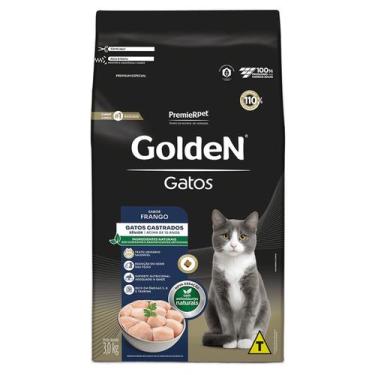 Imagem de Ração Seca Golden Gatos Castrados Sênior Frango 3Kg