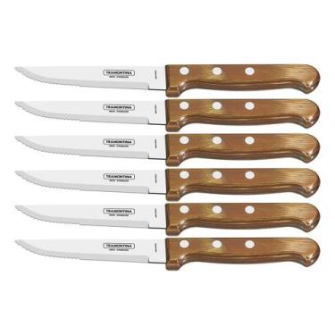 Imagem de Conjunto de Facas para Churrasco Jumbo Tramontina em Aço Inox com Cabo