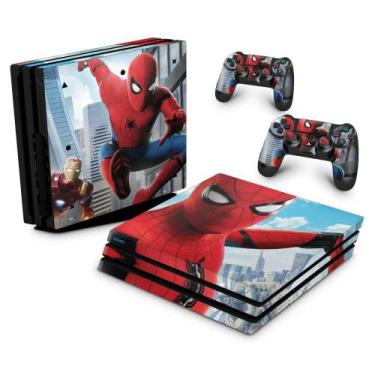 Imagem de Adesivo Compatível Ps4 Pro Skin - Spiderman - Homem Aranha Homecoming