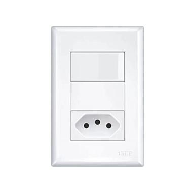 Imagem de Interruptor Simples com Tomada Distantes 10 A Evidence Fame