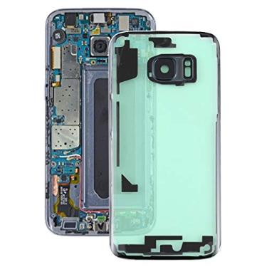Imagem de Peças de substituição de reparo Tampa traseira de bateria transparente com capa de lente de câmera para Samsung Galaxy S7/G930A G930F SM-G930F (Cor: Transparente)