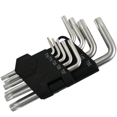 Imagem de Chave Torx Furo 9 Peças Etilux Western-W2064