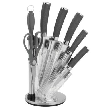 Imagem de Conjunto Kit De Facas Faca Couper Com Cepo Base Giratória