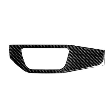 Imagem de FINMOKAL Acabamento Decorativo Do Painel Do Interruptor Do Farol De Fibra De Carbono Para Audi A4 B9 2017-2019 Preto, Fibra De Carbono