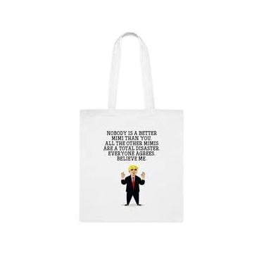 Imagem de Nobody Is A Better Mimi Tote bag, Mimi, presente para Mimi, bolsa de ombro Mimi, bolsas reutilizáveis Mimi, presente para Mimi da filha favorita, filho e crianças, Branco
