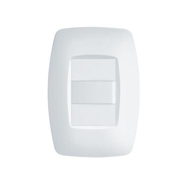 Imagem de Interruptor Simples Fame Elegance com Placa 4x2 Branco