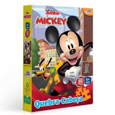 Jogo Quebra Cabeça Infantil Mickey Mouse 100 pçs Toyster - Quebra-Cabeça -  Magazine Luiza