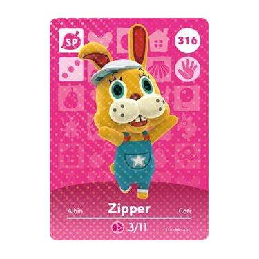 Imagem de Zíper – Cartão Amiibo Série 4 Design de Casa Feliz da Nintendo Animal Crossing – 316