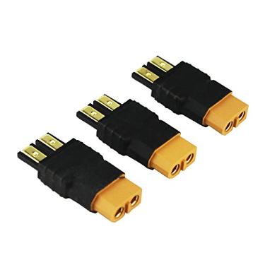 Imagem de OliYin 3 peças compatíveis com adaptador de carregador sem fio TRX macho para XT60 fêmea RC (LiPo (pacote com 3)