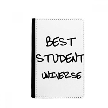 Imagem de Best Student Universe Student Quote Passport Holder Notecase Burse Wallet Cover Card Purse, Multicolor