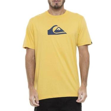 Imagem de Camiseta Quiksilver Comp Logo Color Masculina Mostarda