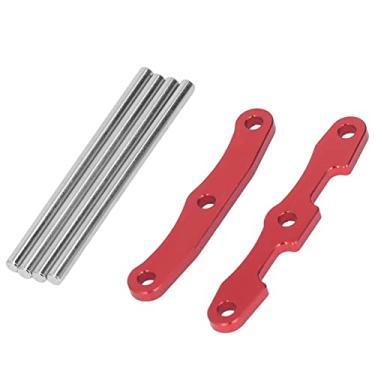 Imagem de Barra de Amarração de Anteparo Dianteiro Traseiro, Barra de Amarração RC de Alta Resistência para Carro RC de Corrida Estável 1/10 (Vermelho)