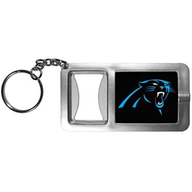 Imagem de Chaveiro NFL Siskiyou Sports Fan Shop Carolina Panthers, lanterna com abridor de garrafa, tamanho único, preto