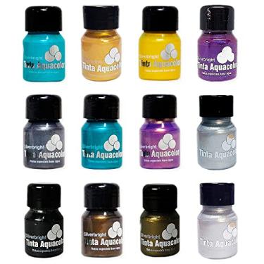 Imagem de Kit de tintas Metálicas Silverbright p/pintura em geral