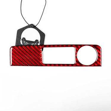 Imagem de OZEQO Interruptor de carregamento USB do carro de fibra de carbono Adesivos decorativos, adequados para acessórios de estilo interior Honda Civic 2022