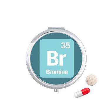Imagem de Br Bromine Caixa de Armazenamento de Remédio com Elementos Químicos
