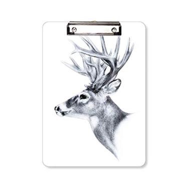 Imagem de Sketch — Placa de suporte para prancheta preta e branca A4