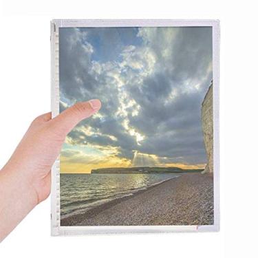 Imagem de Caderno de imagens da natureza, oceano, água, céu, nuvem, ciência, folhas soltas, diário recarregável, papelaria