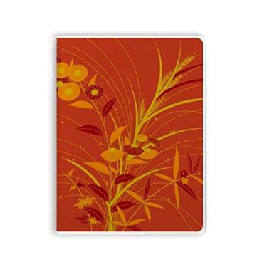 Imagem de Caderno de anotações de arte japonesa com capa de goma de ouro