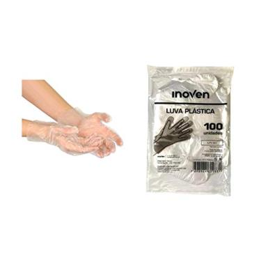 Imagem de Luva Plástica Descartável Transparente - Kit com 1000 Unidades (10 Pacotes)