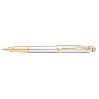 Imagem de Sheaffer 100 canetas esferográficas cromadas com acabamento dourado