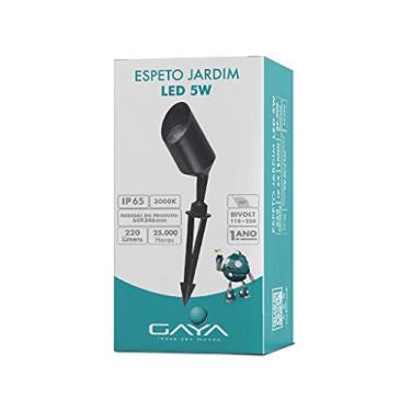 Imagem de Espeto Jardim Direcionável Bivolt, Medidas: ø5 (L)5,2 (A)12 (P)8cm, Proteção IP65, Gaya.