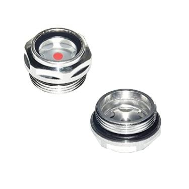 Imagem de Flyshop Acessórios para compressor de ar de liga de alumínio M27 x 1,5 macho rosqueado de óleo, nível líquido, 4 peças