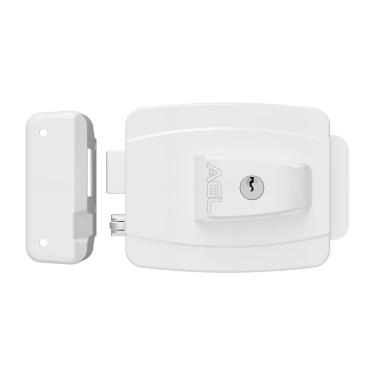 Imagem de Fechadura AL100R ajustável 12V chave convencional branca AGL