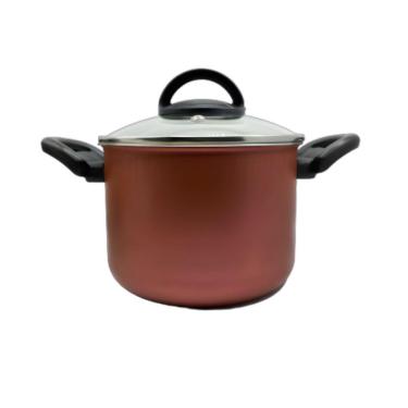 Imagem de Caldeirão 16 Cm C Tampa Vidro Antiaderente 5 Camadas Teflon