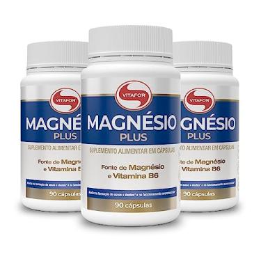 Imagem de Kit 3 Magnésio Plus Vitafor 90 Cápsulas