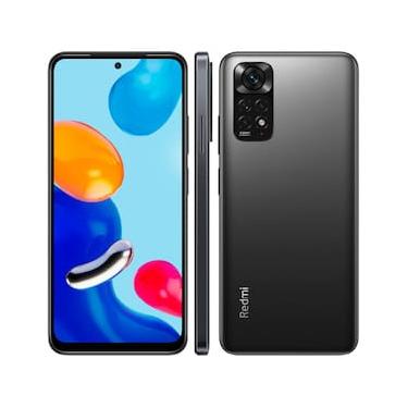 Imagem de Smartphone Xiaomi Redmi Note 11 Cinza Tela de 6,43", 128GB, 4GB de RAM, Câmera Traseira Quádrupla, Android 11 e Processador Snapdragon 680