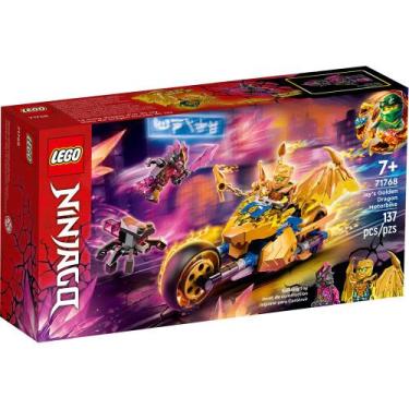 Imagem de Lego Ninjago Motocicleta De Dragão Dourado Do Jay 71768 137Pcs