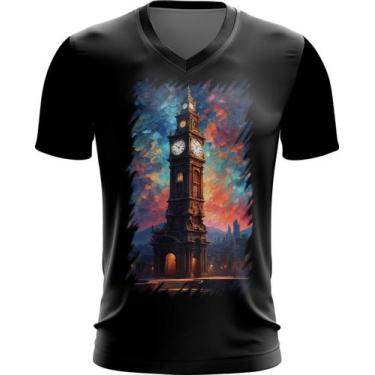 Imagem de Camiseta Gola V Torre Do Relógio Van Gogh 3 - Kasubeck Store
