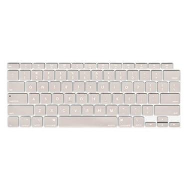 Imagem de MOSISO Capa de teclado compatível apenas com MacBook Air de 13 polegadas versão 2020 A2337 M1 A2179 tela Retina com Touch ID Backlit Magic Keyboard, película protetora de silicone à prova d'água, cinza