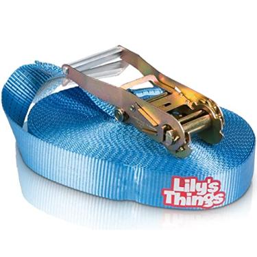 Imagem de Lily's Things Linha de folga e catraca de substituição de 30 metros para curso Slackline duplo - Kit Ninja Slackline Linha de substituição - Slackline para crianças e adultos
