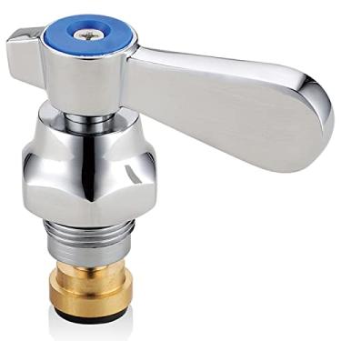 Imagem de Favorpo Substituição de válvula de montagem de eixo de latão para substituição de haste lateral fria para torneira de pia comercial