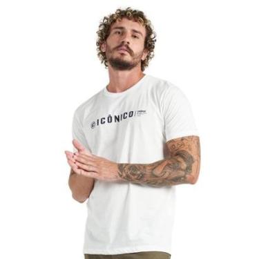 Imagem de Camiseta Colcci Masculina Icônico Print Branca-Masculino