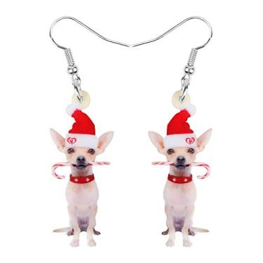 Imagem de DALANE Meias de acrílico natalinas para cães, pingentes, joias para animais de estimação, presentes para mulheres e meninas, 19mm x 30mm, Acrílico, Sem pedra preciosa