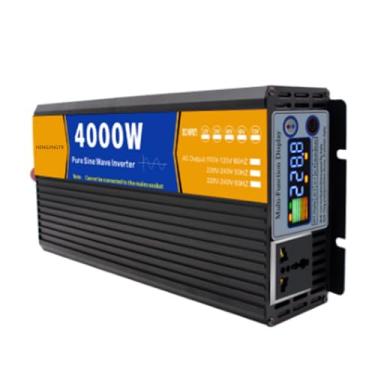 Imagem de HENGJINGTR 4000W Car Inverter DC 12V 24V para AC 110V 220V Conversor Inversor de Energia Do Carro Adaptador Carregador Solar para Casa/carro/uso ao ar livre,48vto220v
