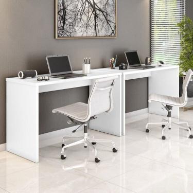 Imagem de Kit 2 Escrivaninhas Gávea Office 127cm Branco