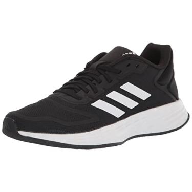 Imagem de adidas Duramo 10 Running Shoe, Black/White/Black, 12.5 US Unisex Little Kid